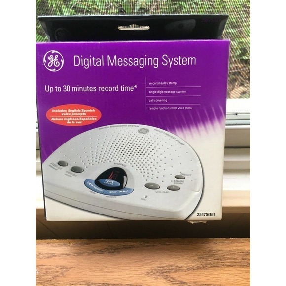 GE Digital Messaging System No. 298775 English or Spanish Prompts Call Screening - Picture 1 of 12